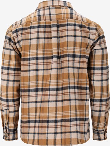 Whistler Regular fit Athletic Button Up Shirt 'Wolfhard' in Brown