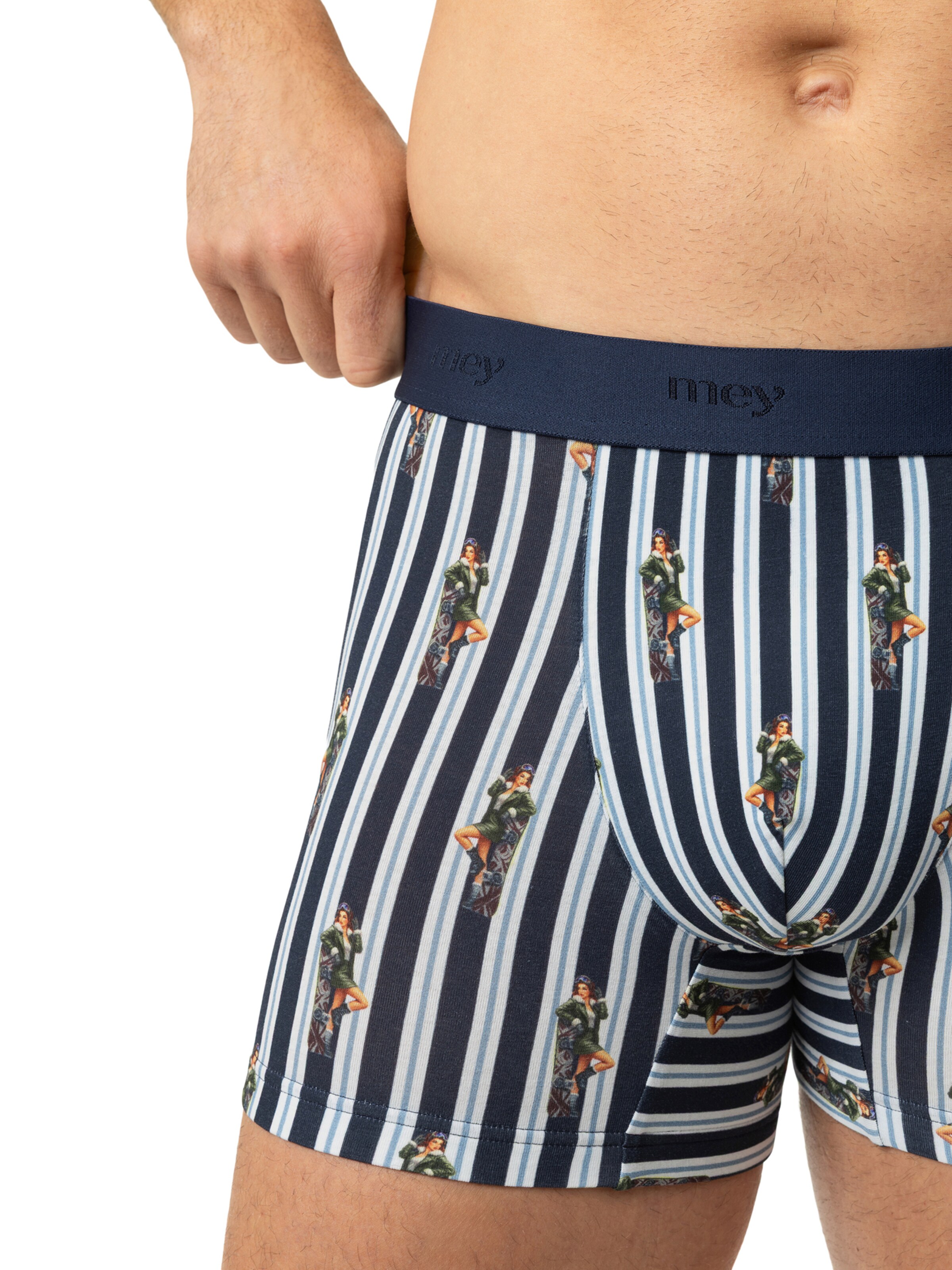 Mey Boxer shorts ' Serie Smoke Show ' in Blue