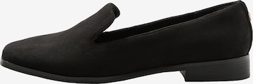 Chaussure basse love & roses en noir : devant