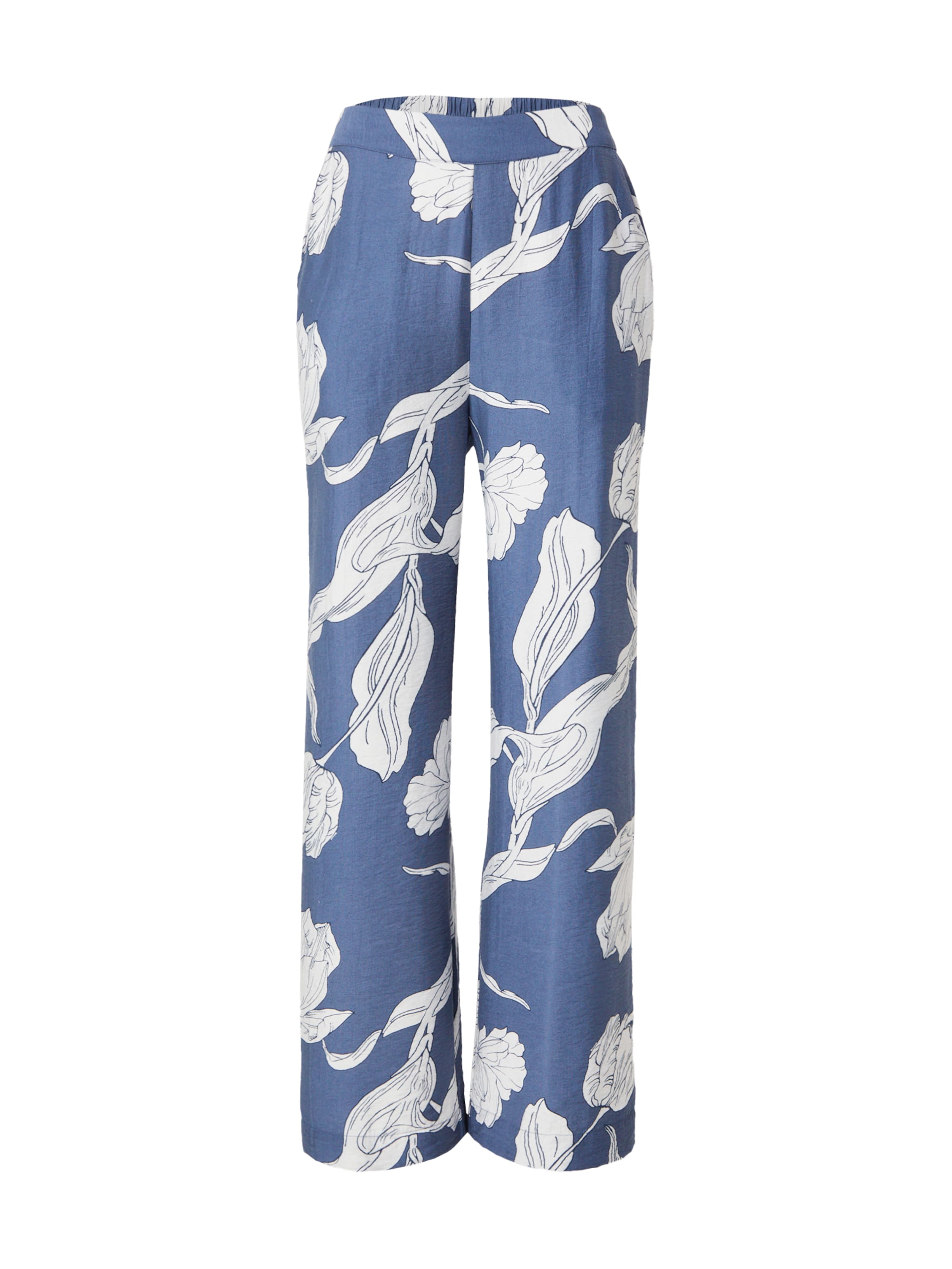 VILA Wide leg Pants 'VIPIVA' in Blue: front