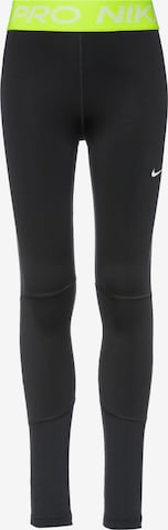 NIKE Skinny Sporthose 'Pro' in Schwarz: Vorderseite