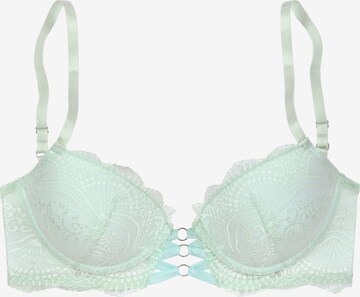 LASCANA Push-up Bra in Green: front