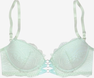 LASCANA Push-up Bra in Green: front