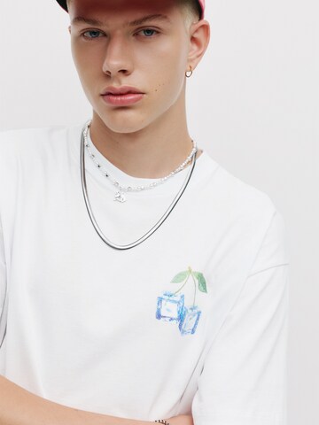 Maglietta 'STWD' di Pull&Bear in bianco