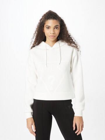 GUESS Sweatshirt 'ALISA' in White: front