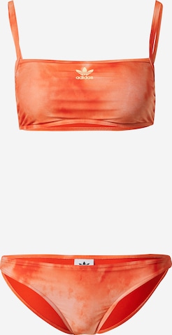 Bustier Bikini 'Hills Hiker Allover-Print ' ADIDAS ORIGINALS en orange : devant