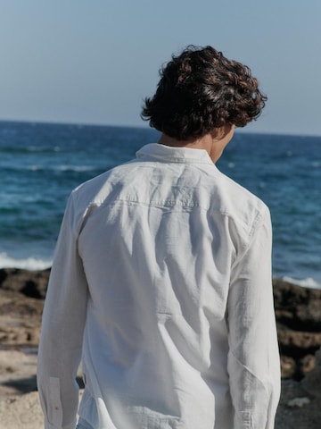 Regular fit Camicia 'BHBay Linen' di BLEND in bianco