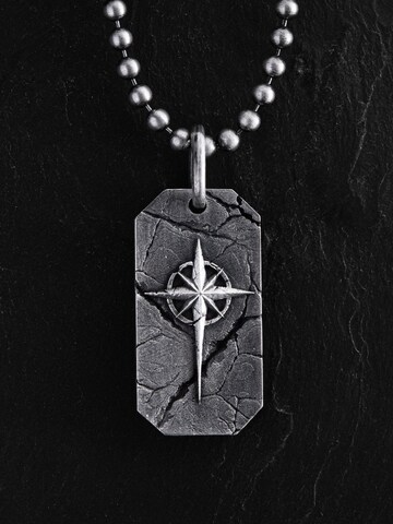 REYTEL Anhänger 'POLAR STAR'‌‌‌‌‌‌‌‌‌‌ in Silber: Vorderseite