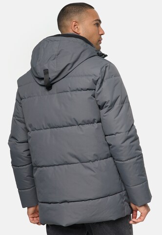 INDICODE JEANS Winter Jacket 'Wess' in Grey