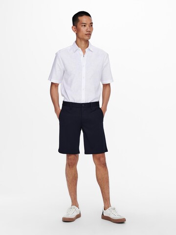 Only & Sons Regular Shorts 'Mark' in Blau