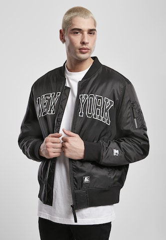 Starter Black Label Übergangsjacke 'New York' in Schwarz: predná strana