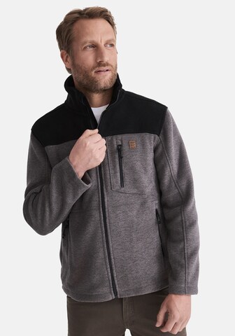 Hero Fleecejacke 'Joel' in Grau: Vorderseite