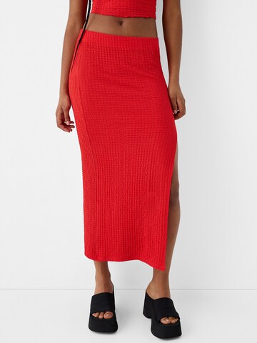 Jupe Bershka en rouge : devant