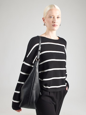 s.Oliver Oversized sweater in Black: front