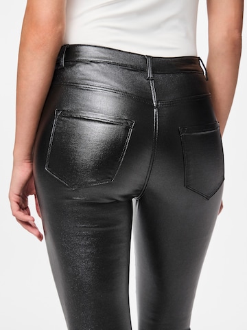 PIECES Skinny Pants 'PCHIGHSKIN' in Black