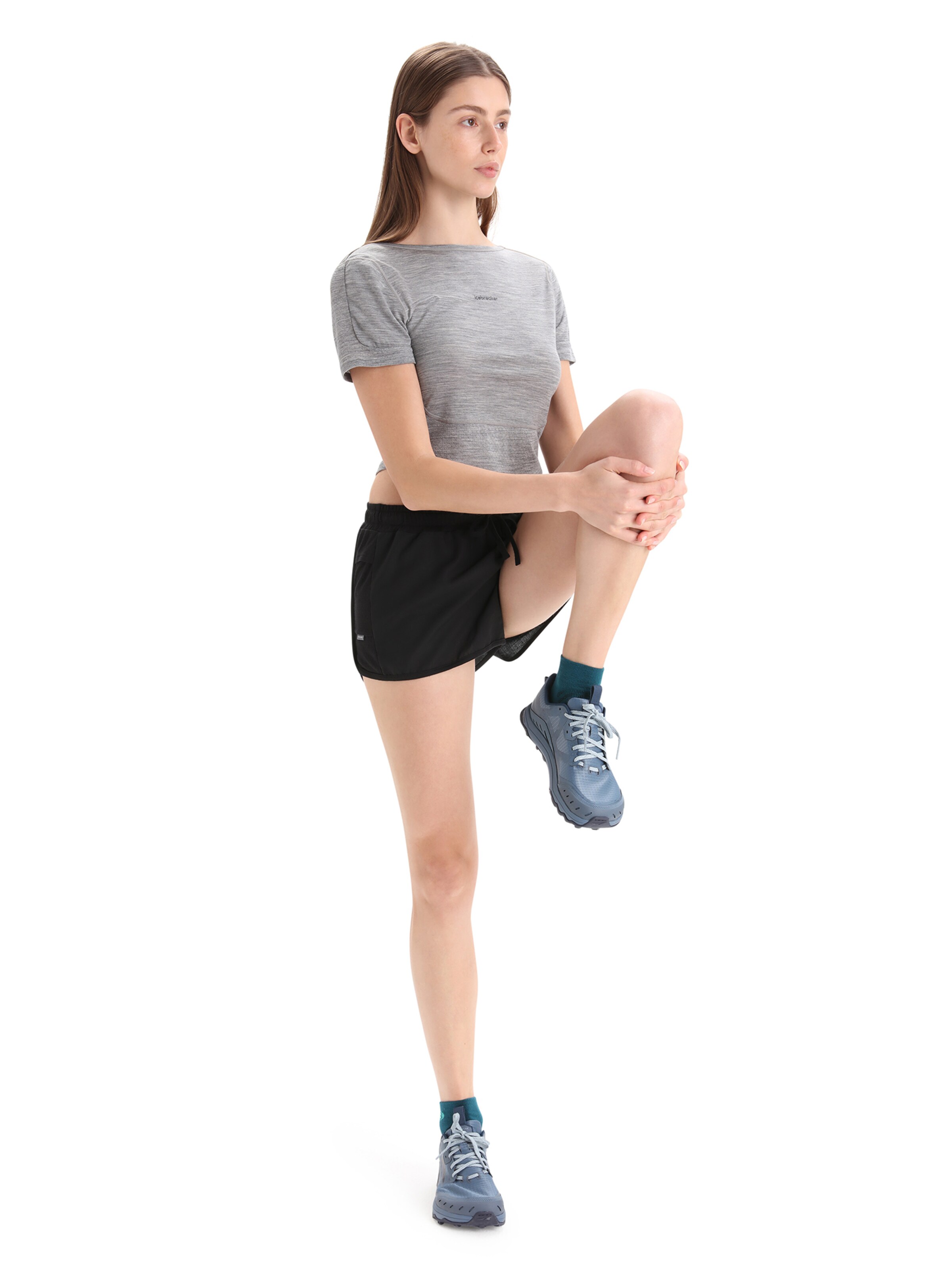 ICEBREAKERTehnička sportska majica 'ZoneKnit' - siva boja