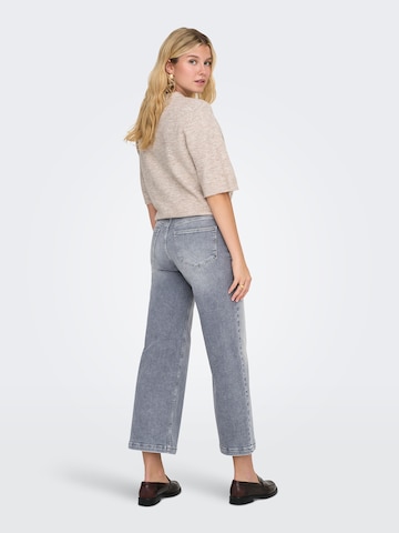 ONLY Wide leg Jeans 'ONLMADISON BLUSH' in Grijs