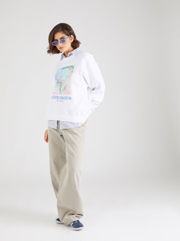 balta Abercrombie & Fitch Megztinis be užsegimo 'SUMMER BLUES'