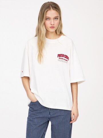 Pull&Bear T-Shirt in Weiß