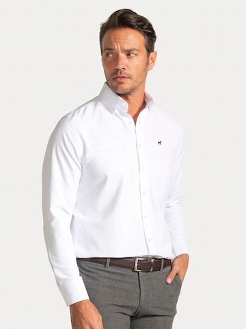 Williot Slim fit Overhemd 'Thiago' in Wit: voorkant