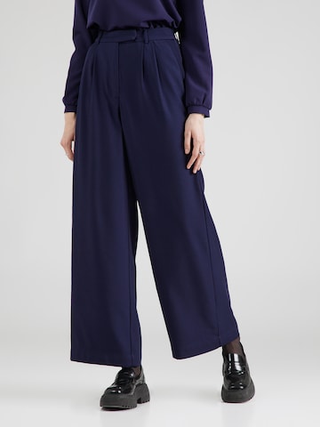 Wide Leg Pantalon 'Mila' ABOUT YOU en bleu : devant