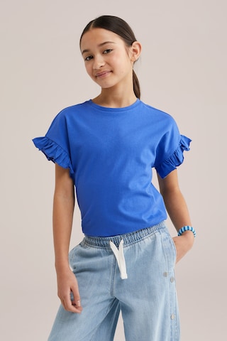 WE Fashion Shirt in Blue: front