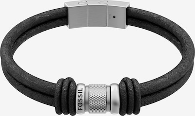 FOSSIL Bracelet in One Size in Black / Silver, Item view