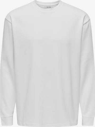 Tricou 'ONSCASPIAN' de la Only & Sons pe alb: față