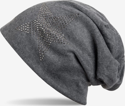 styleBREAKER Mütze 'Warme Beanie Mütze mit Strass Stern' in 54-64 in dunkelgrau, Produktansicht