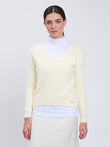 Influencer - Jersey en beige: frente