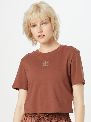 ADIDAS ORIGINALS T-Shirt in Braun: Vorderseite