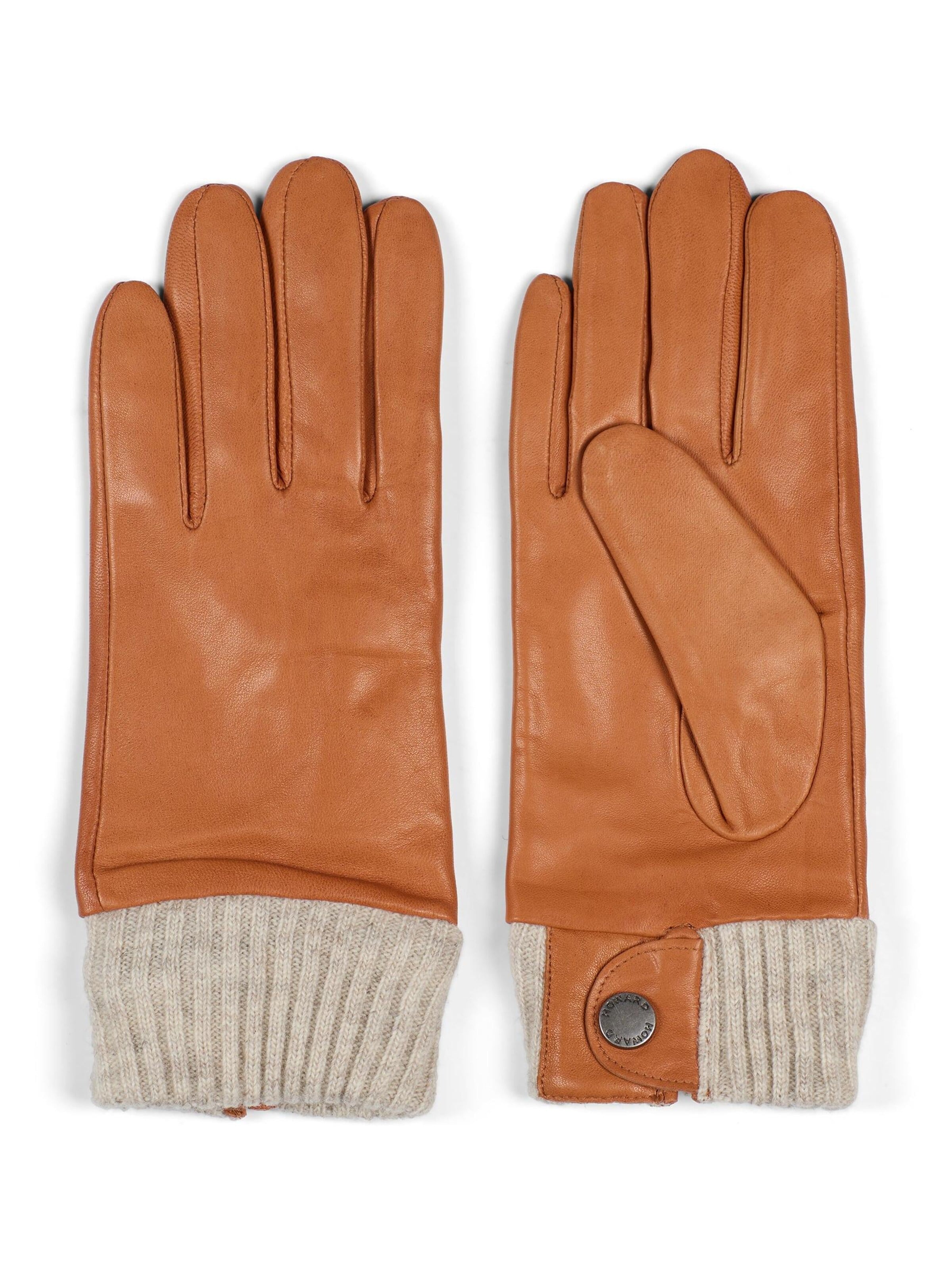 Howard London Fingerhandsker i beige: forside