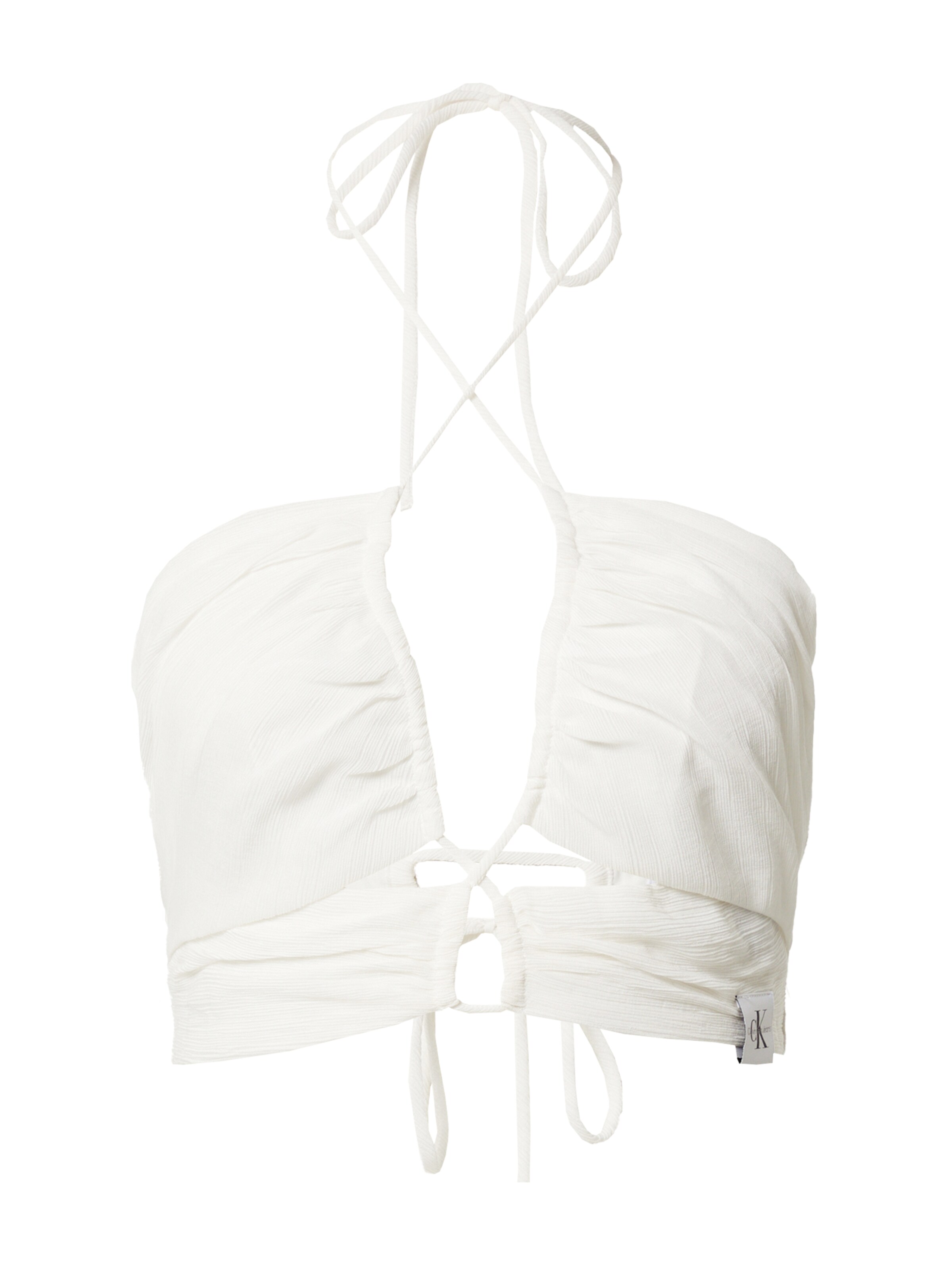 Calvin Klein Jeans Top in Weiß: Vorderseite