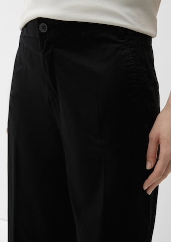 s.Oliver Wide Leg Bügelfaltenhose in Schwarz