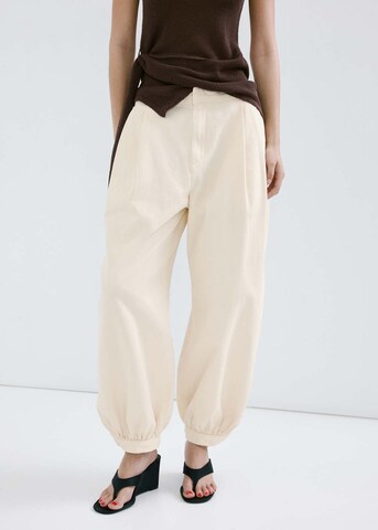 MANGO Tapered Jeans 'Souffle' in Beige: Vorderseite
