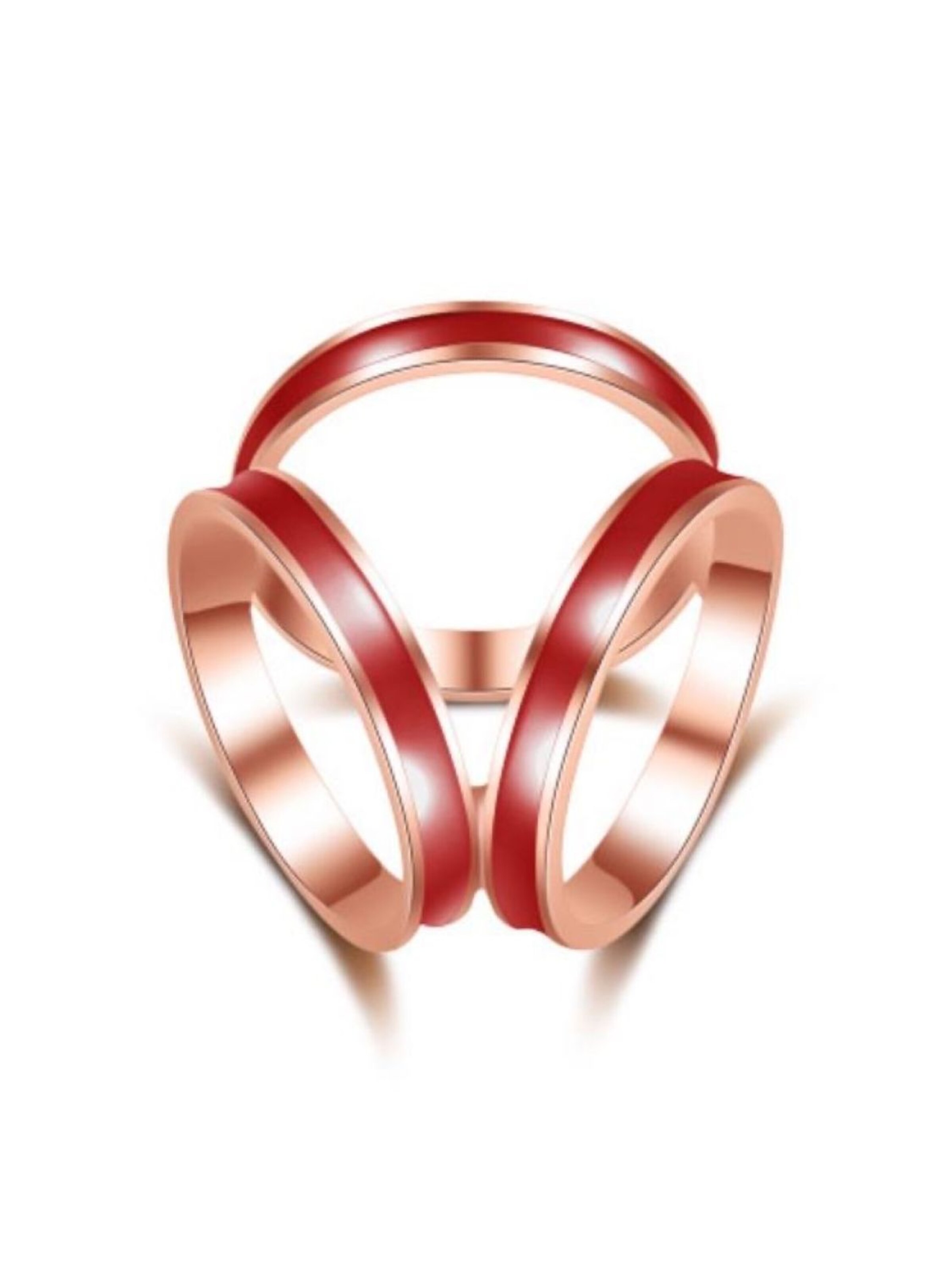 Écharpe 'Bague 3' alberto cabale en rouge