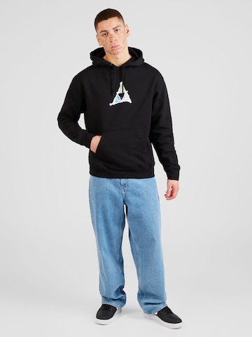 HUF Sweatshirt 'NO-FI' in Zwart