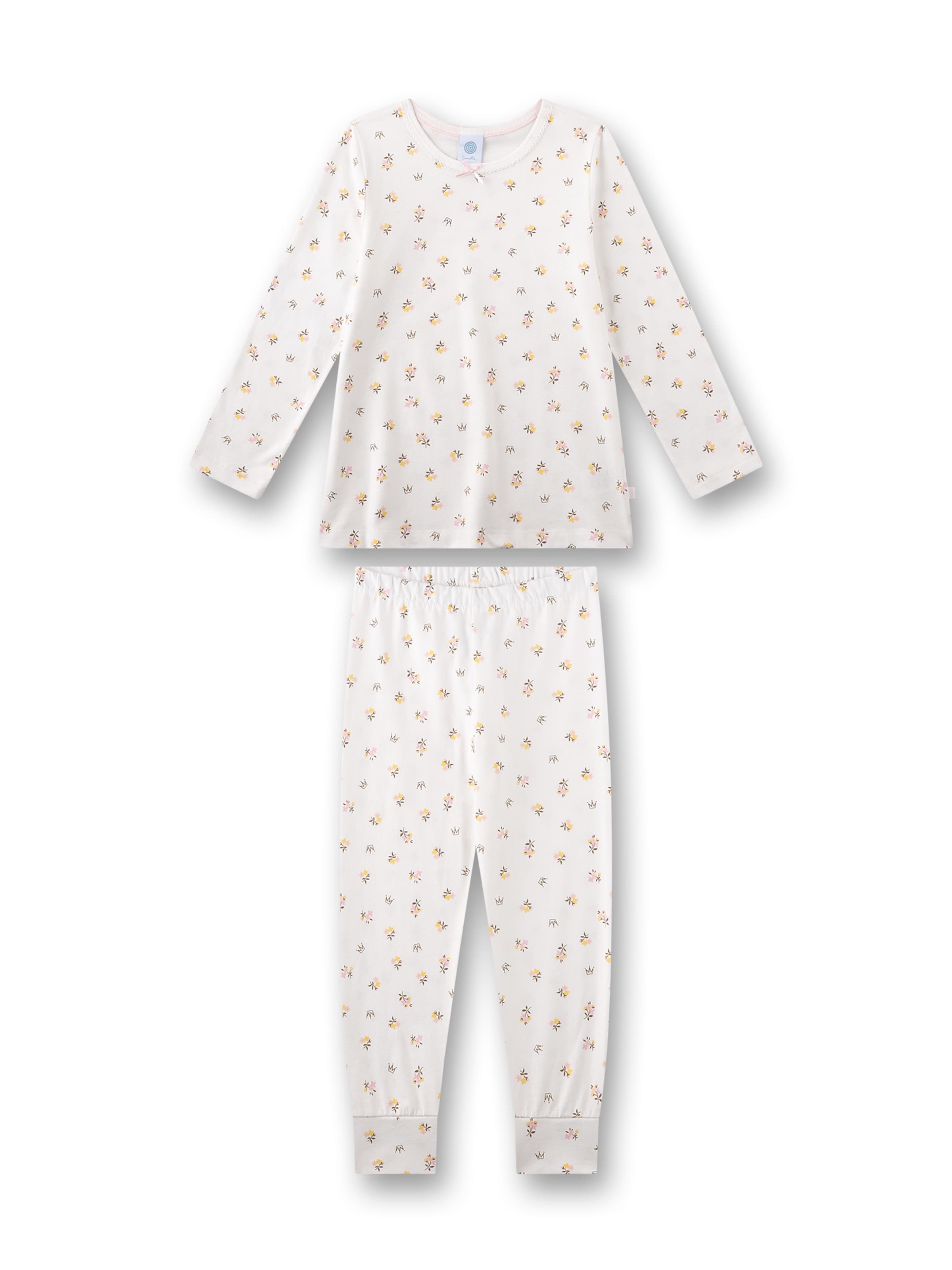 Sanetta Pajamas in White: front
