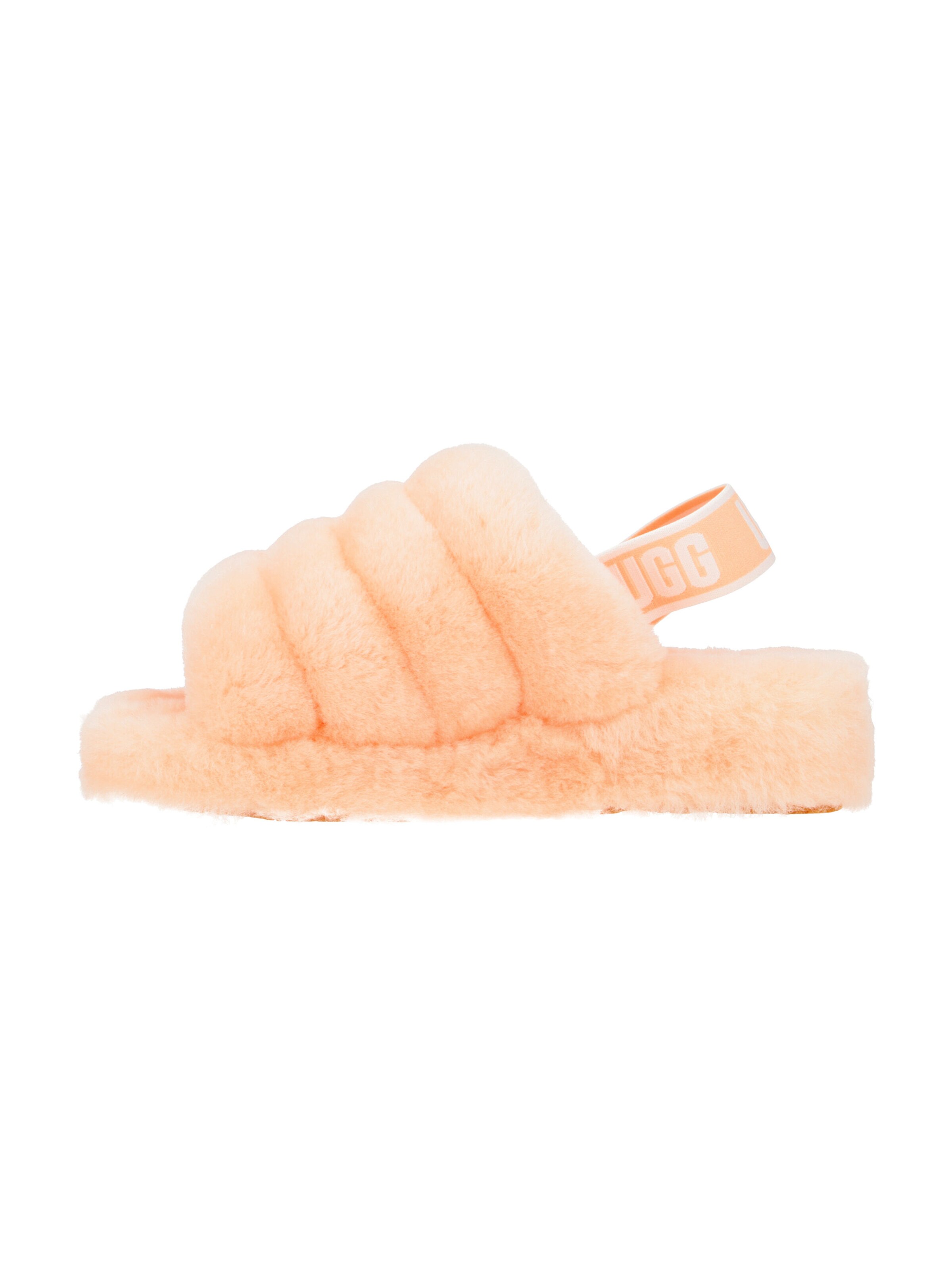 UGG Pantolette 'UGG Fluff Yeah Slide Hausschuhe rosa scallop' in Pink
