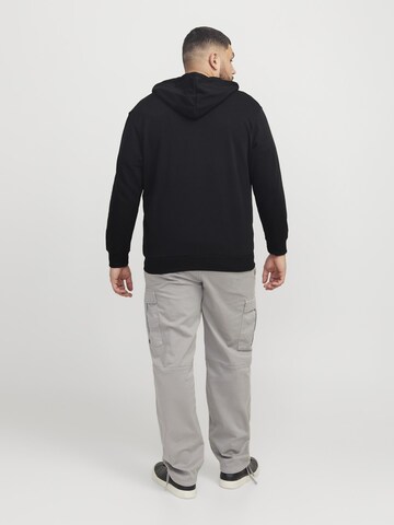 Jack & Jones Plus Sweatjacke in Schwarz