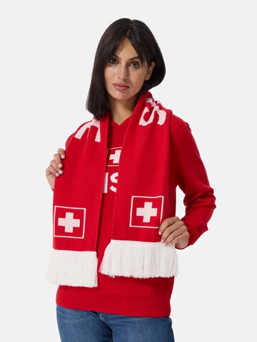 Sciarpa di CASH-MERE.CH in rosso: frontale