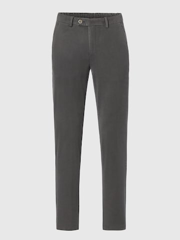 Hiltl Slim fit Chino Pants 'Trento - Soft Stretch' in Grey: front