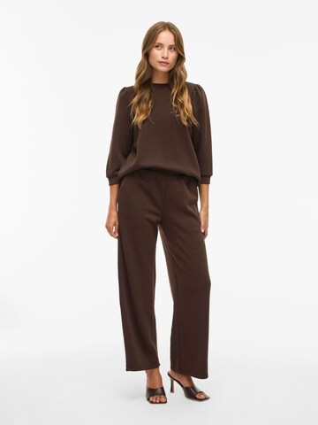 VILA Wide Leg Bukser 'VIReflect' i brun