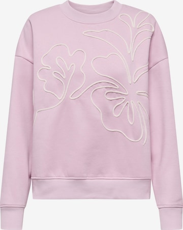 Sweat-shirt 'JDYCANOA' JDY en violet : devant