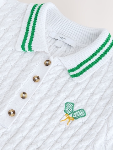 Next Gebreide jurk in Wit