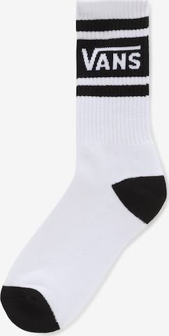 VANS Къси чорапи в бяло: отпред