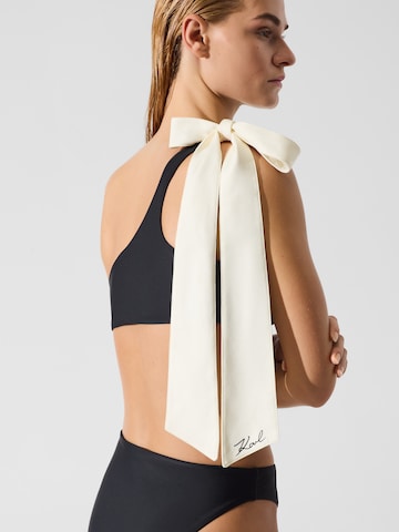 Karl Lagerfeld Bandeau Bikini felső - fekete