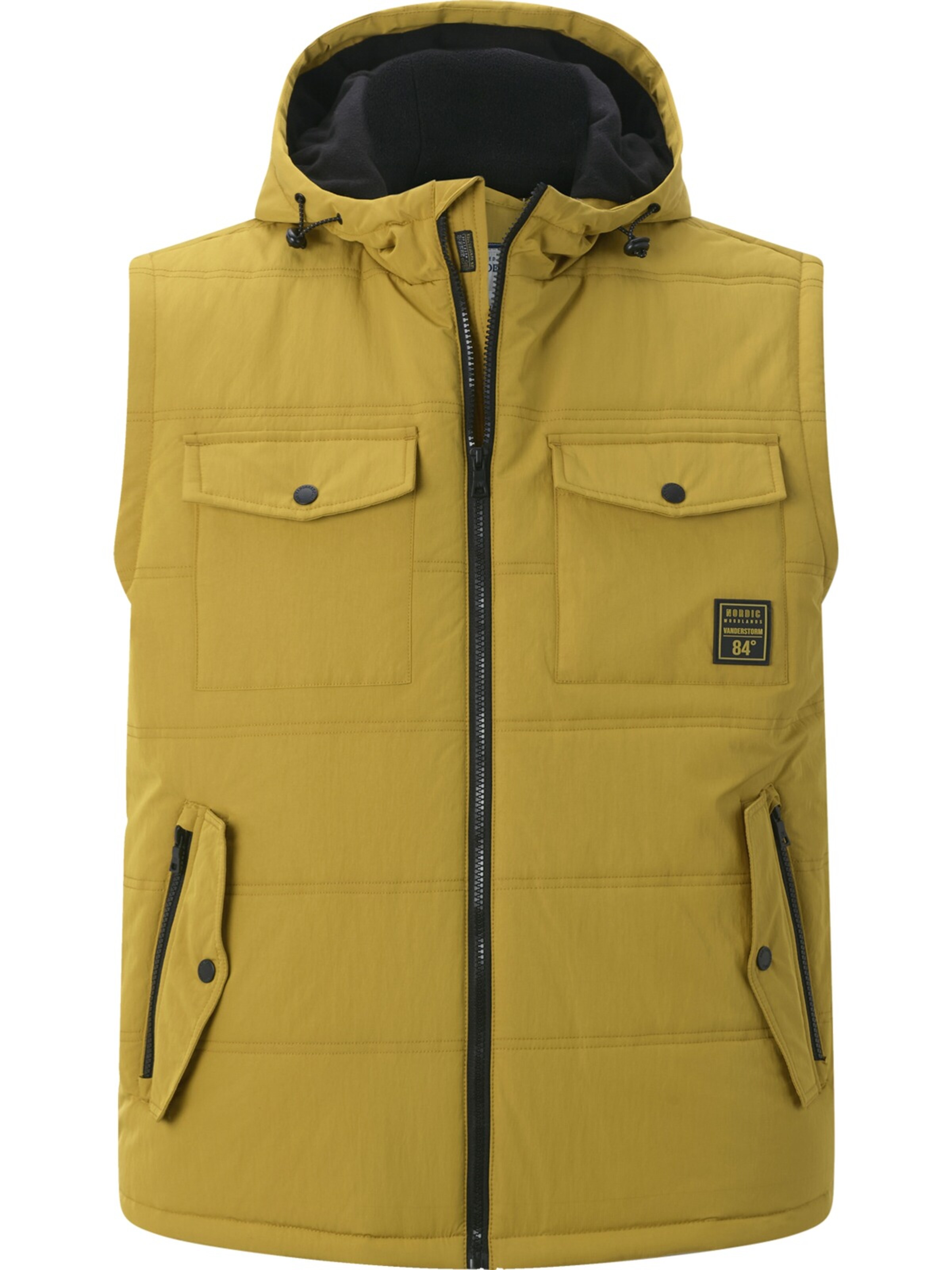 Jan Vanderstorm Weste 'Fjordheim' in Gelb: Vorderseite