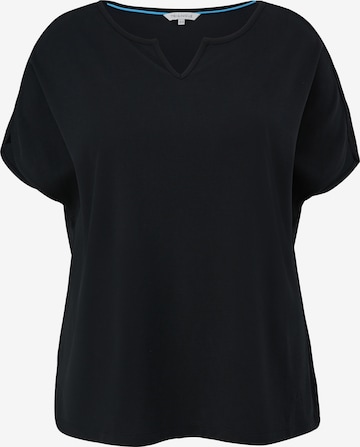 T-shirt TRIANGLE en noir : devant