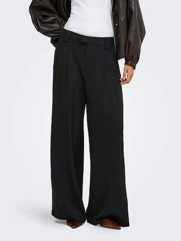 ONLY - Pierna ancha Pantalón 'SVEA' en negro: frente